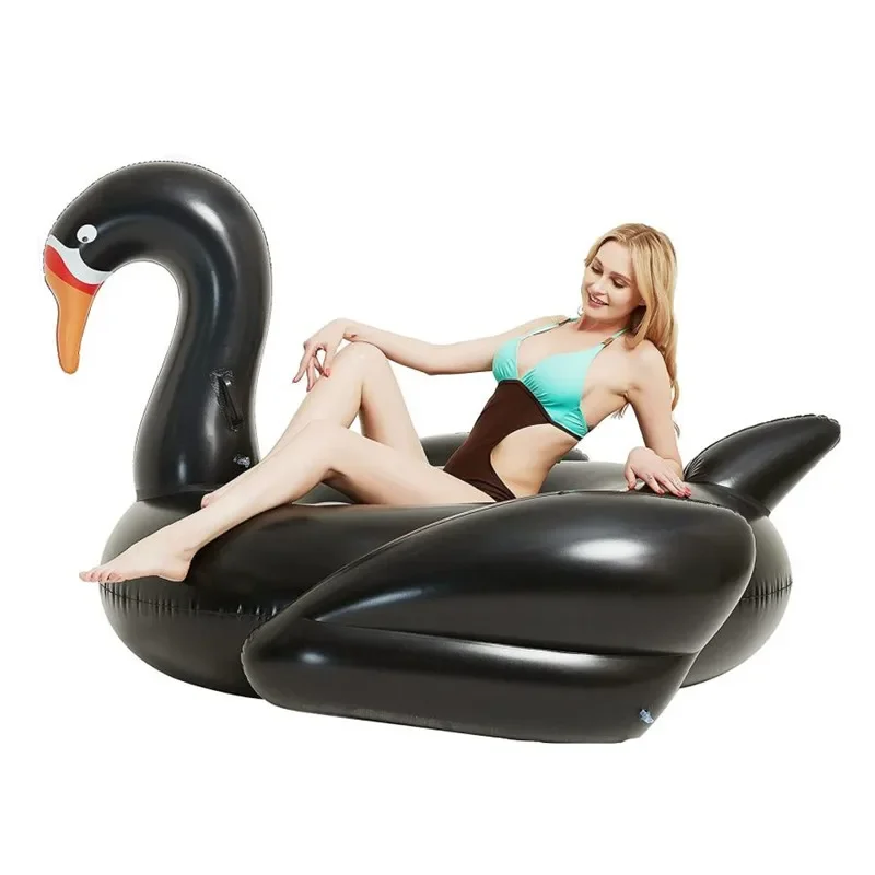 Swan inflatable riding pool float inflatable pool raft lounge suitable for children and adults