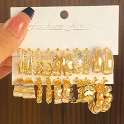 Fashion New Combination Exaggerated Design Sense Alloy Set Series Geometric Earring