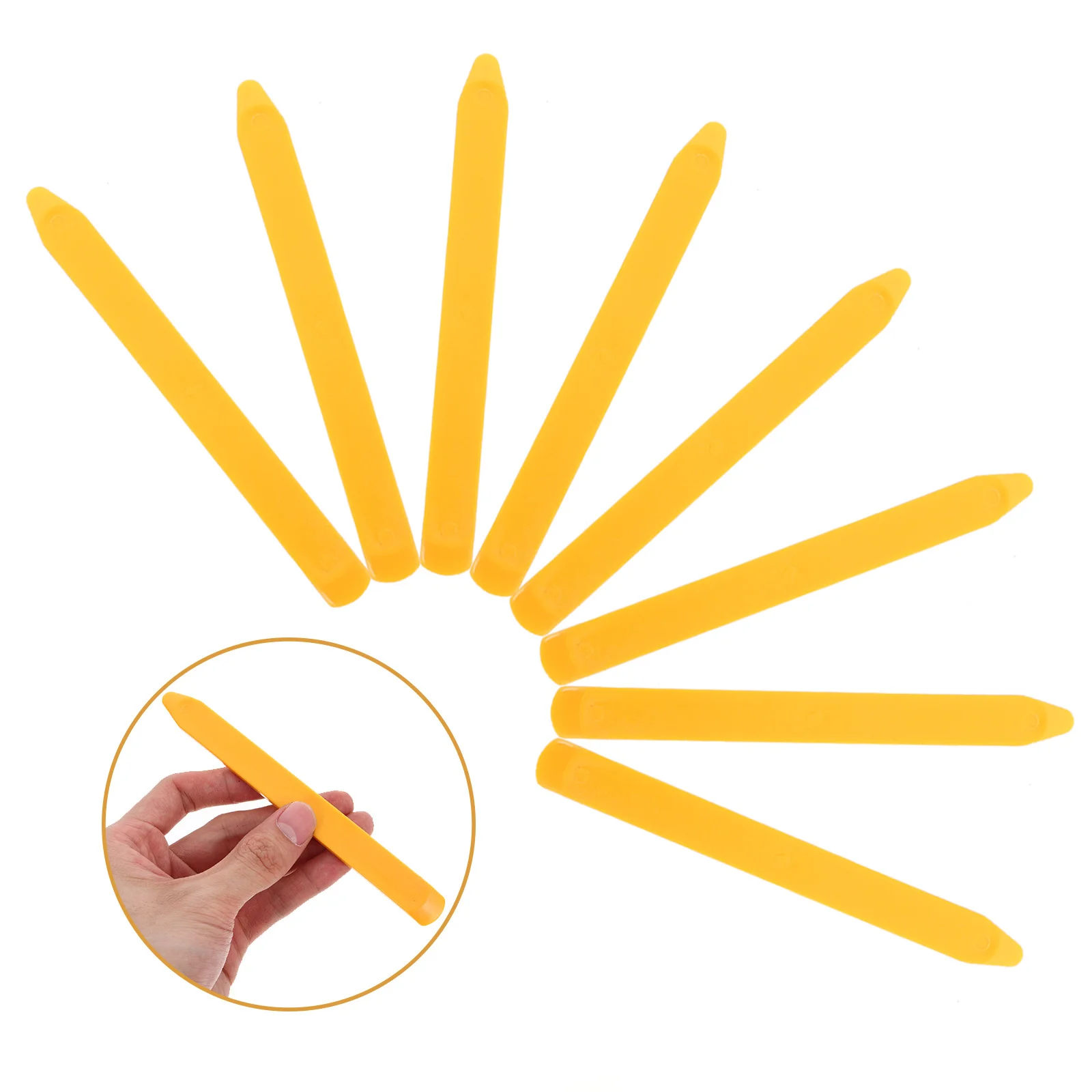 20 قطعة مكشطة بلاستيكية أداة التماس الجمال Abs دائم حافة ختم المطبخ الحمام الجص سيليكون السد قضيب