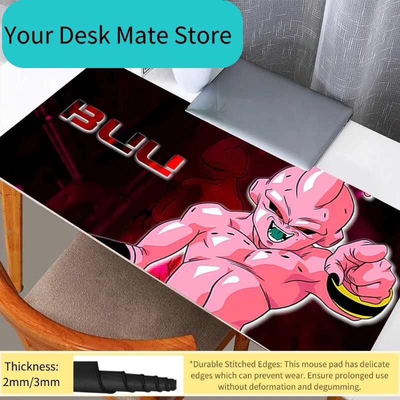 

DBZ Dragon Ball Majin Buu Mouse Pad Professional E-sports Gamers Speed Pc Gaming Rubber Keyboard Notbook Desk Mat Mousepad 80X30