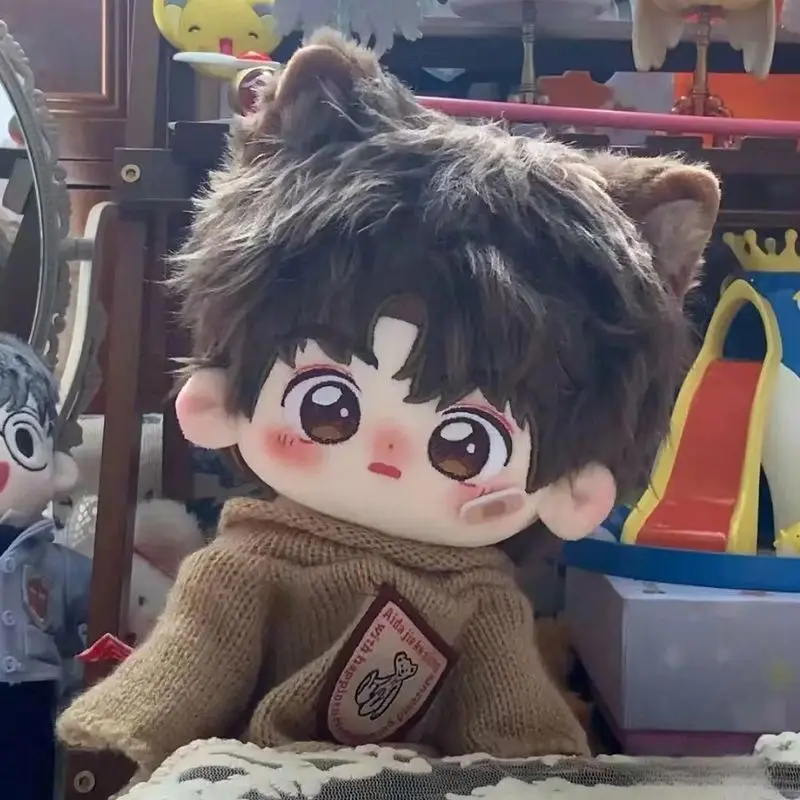 Belle poupée en peluche en coton de 20cm, jeu Kawaii, figurines d'anime, bricolage, habillage, jouets en peluche, objets de collection, cadeau pour enfants