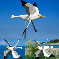Personalized Courtyard Decor Gift Accessories New Seagull Windmill Garden Outdoor Bird Holiday Decorative Wind Spinners