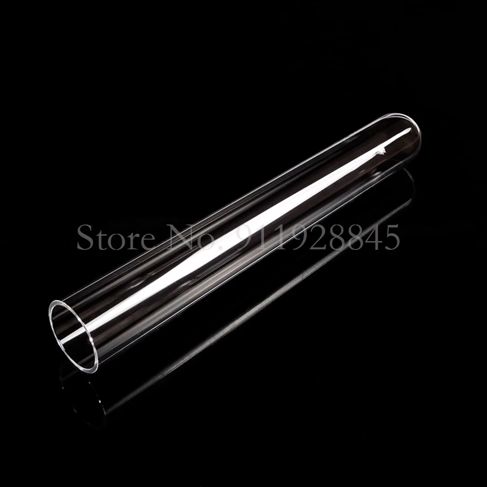 20pcs/lot DIA 12mm 13mm 15mm 18mm Clear Lab Glass Test Tube with Cork Stoppers Round Bottom Tube Container Laboratory Supplies