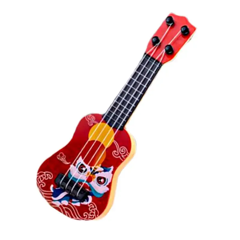 Kids Ukulele Toy 4 Strings Mini Guitar Anti-Impact Mini Learning Musical Instrument For Preschool Children Kids Girls Beginners