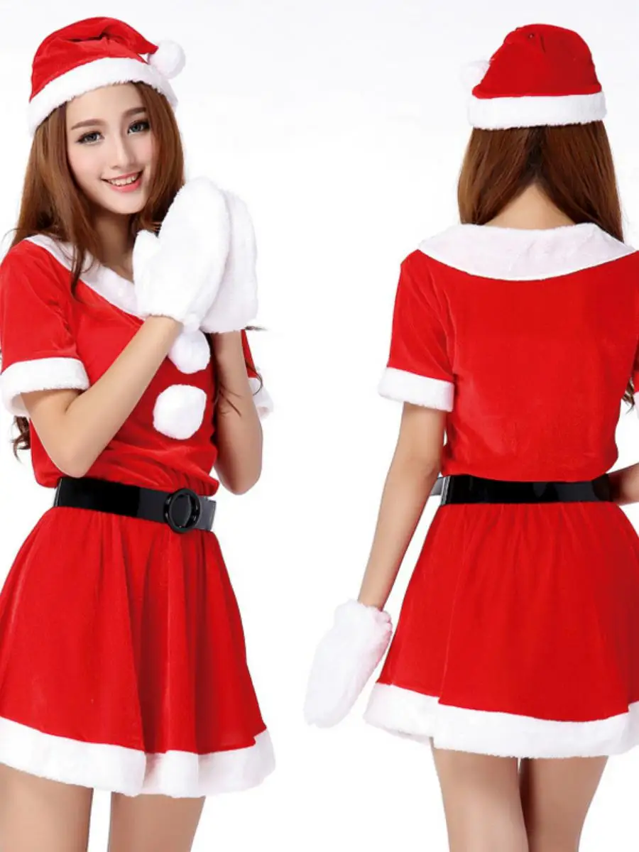 مجموعة كاملة من أزياء الهالوين S Claus ملابس عرقية أداء المسرح ملابس نسائية تقليدية مهرجان orm Sle