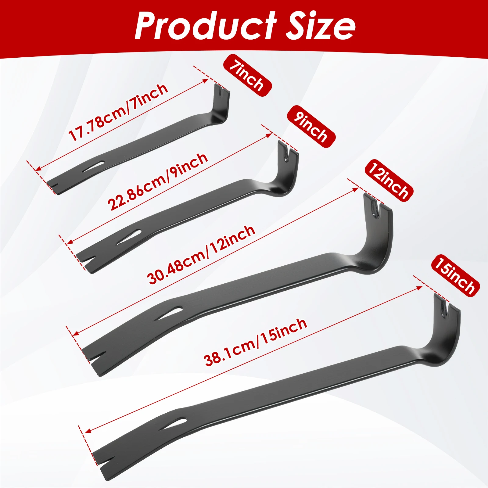 4Pcs Wooden Box Opener Nail Puller Carbon Steel DualPurpose Crowbar Multifunctional Household Nail Remover Woodworking Hand Tool