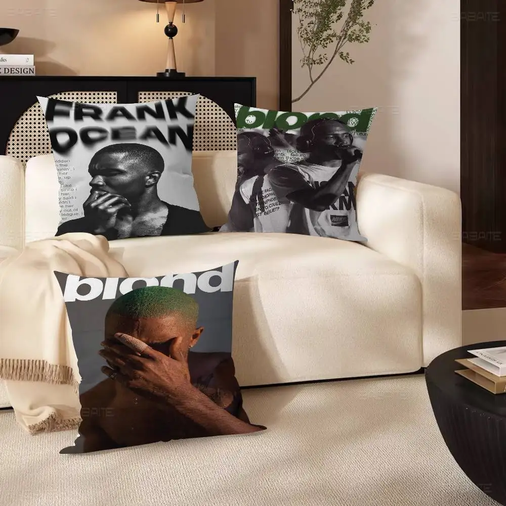 Blond F-Frank O-Ocean Singer Cushion Cover Inches Farmhouse Decor Home Throw Pillow Covers for Couch Decorations