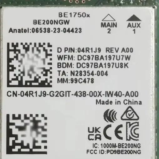 

BE1750x WiFi7 wireless network card 1750x BE200 laptop desktop computer Bluetooth 5.4 Gigabit WF receiver killer 1750x wifi 7
