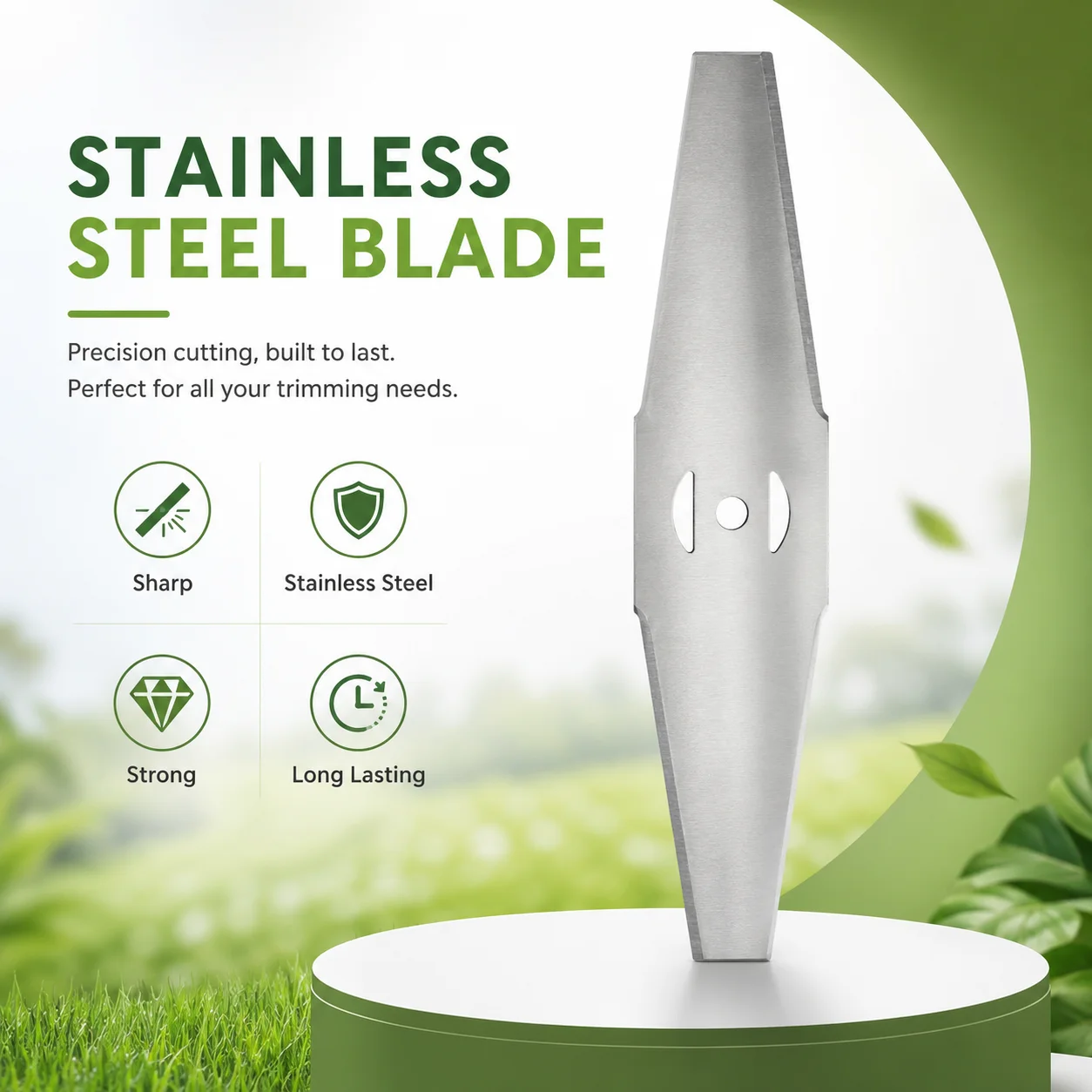 Picture 7: 150mm Alloy Replacement Saw Blade, Metal Trimmer Head for Cordless Lawn Mower, Garden Grass Cutting Machine Accessory