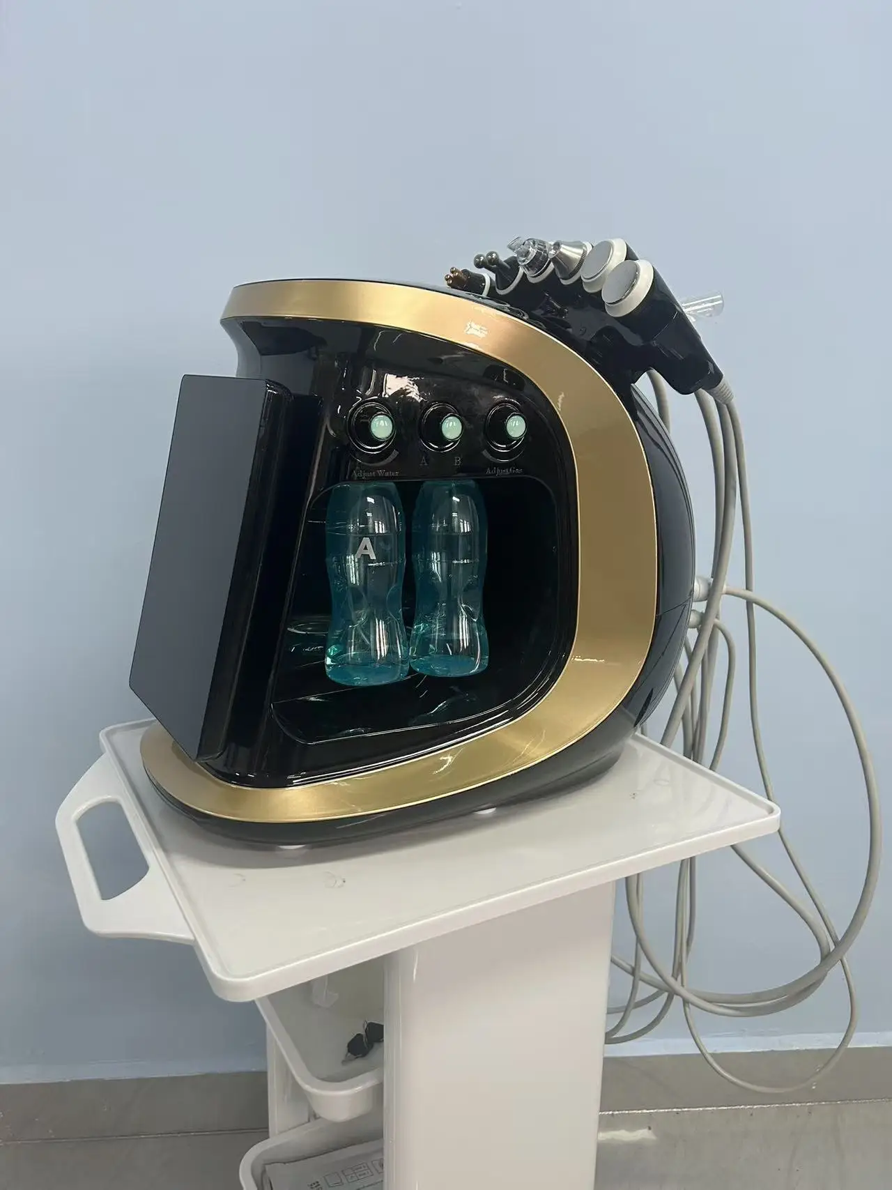 

7 In 1 Smart Facial Cleansing Skin Analysis Deep Pore Vacuum Hydra Lift Oxygen Water Peeling Facial Tools Anti-aging Machine