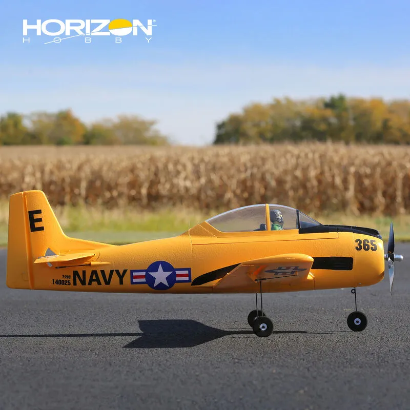 

Horizon Hobby Rc Airplane T28 Trojan 1100mm Wingspan Fixed-Wing Aircraft EPO Material 30A ESC Novice Beginner Level Toy