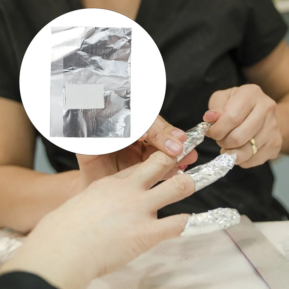 

150pcs Nail Gel Foil Removal Wet Wipes Wraps Aluminum Disposable Cleaning Pads Manicure Supplies Foldable Nail Polish Remover