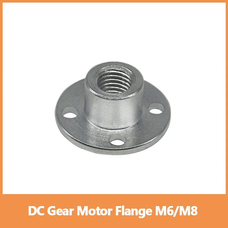 DC Gear Motor Flange M6/M8 Orthodontic Thread/M8 Negative Thread Suitable For Threaded Shaft Matching Nut Threaded Shaft