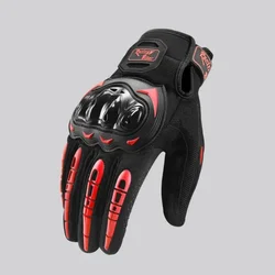 Novità guanti termici teschio Moto Guantes impermeabile Touch Screen Full Finger Leather Anti-caduta Moto antiscivolo da uomo