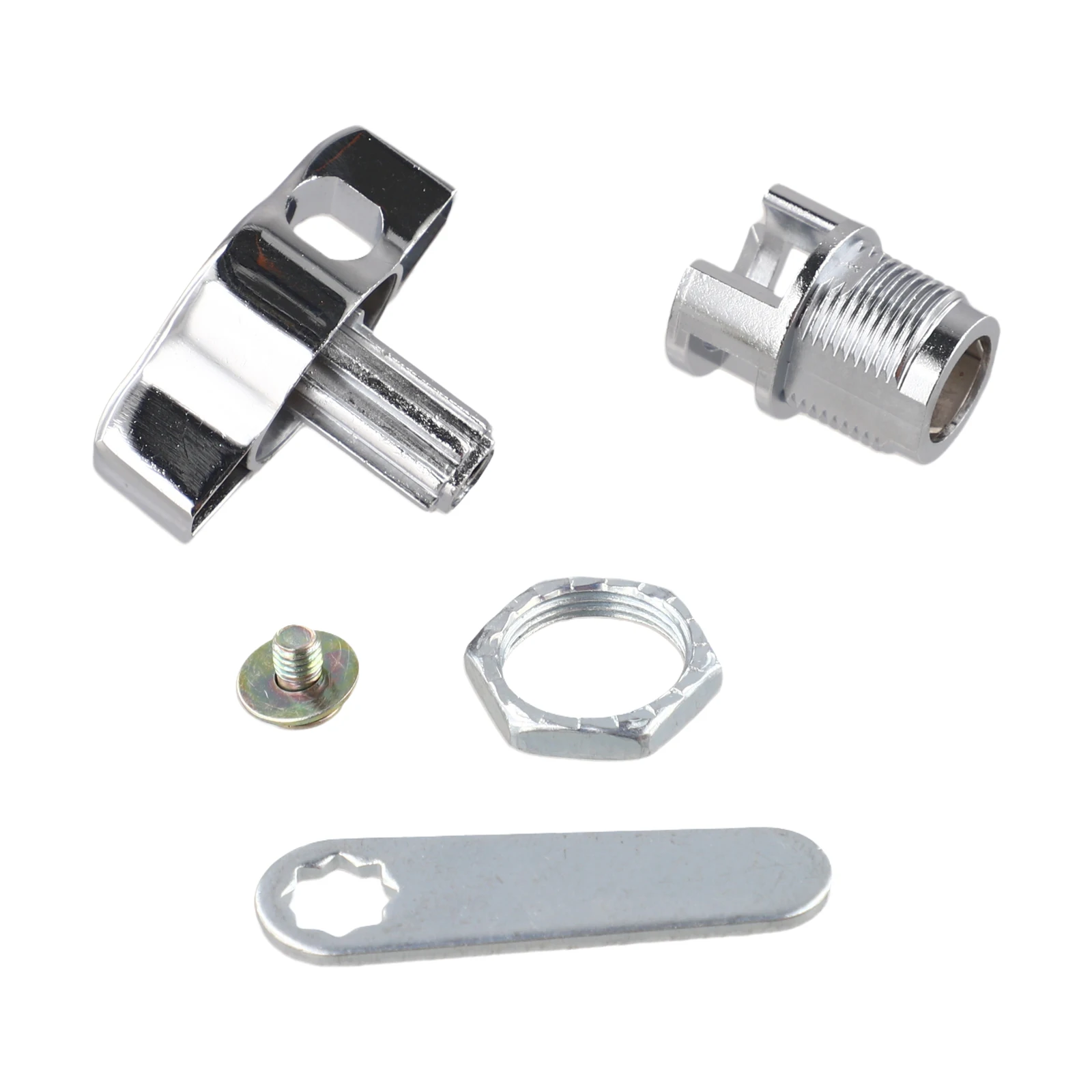 Keyless Zinc Alloy Cabinet Cam Lock for Furniture Doors Featuring Mechanical Locking for Secure and Easy Access