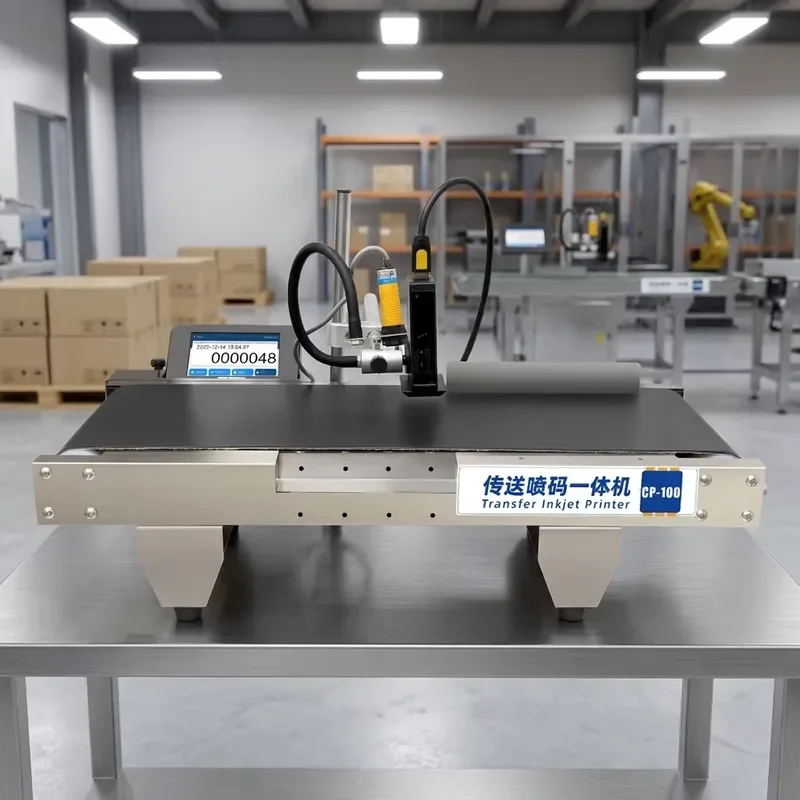 Willita Electric Automatic 12.7mm Desktop Inkjet Printer with Mini Conveyor Belt for Plastic Bag Carton Box Paper Label