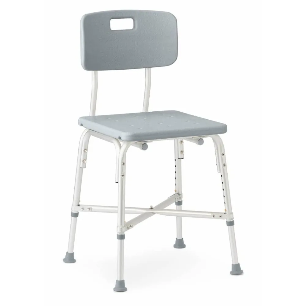 

Heavy Duty Shower Chair with Back, Bariatric Bath Chair Security and Comfort Supports Up To 650 Lbs,Gray