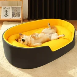 Cama para cães de estimação quatro estações universal tamanho grande extra grande casa para cães sofá canil macio cão de estimação gato cama quente S-XL acessórios para animais de estimação