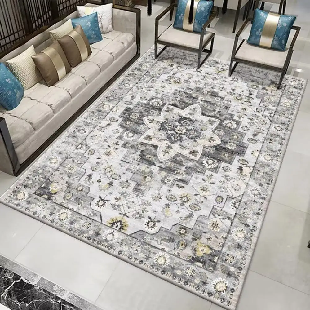 

VIKAMA Percy Flannel Waterproof And Fade-Resistant Rectangular Floor Mat Is The First Choice For Living Room Home Decoratiom