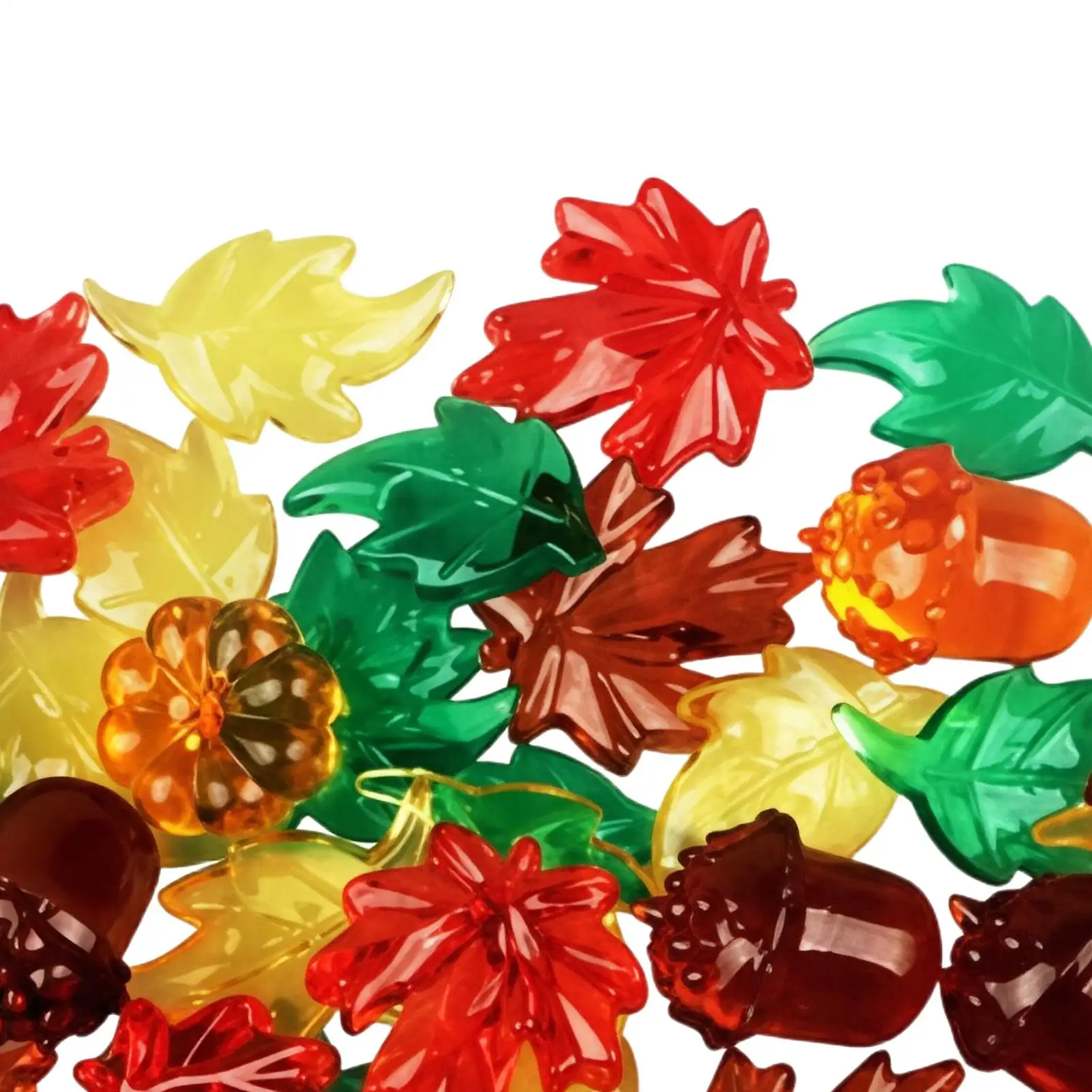 Fall Vase Filler 50 Pieces Acrylic Harvest Table Centerpieces Fall Table Scatter For Home Kitchen Counter Dining Room Mantel view 4