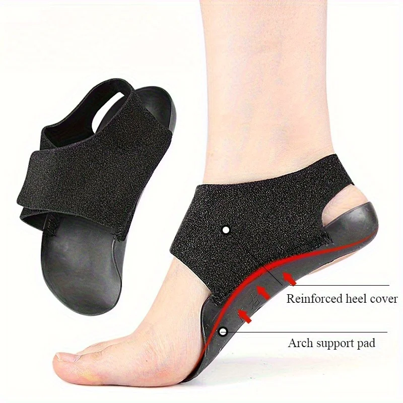 Arch Support Half Insoles & Anti-Slip Heel Cushions - Foot Stability Pads for X-Shaped or O-Shaped Legs Correction