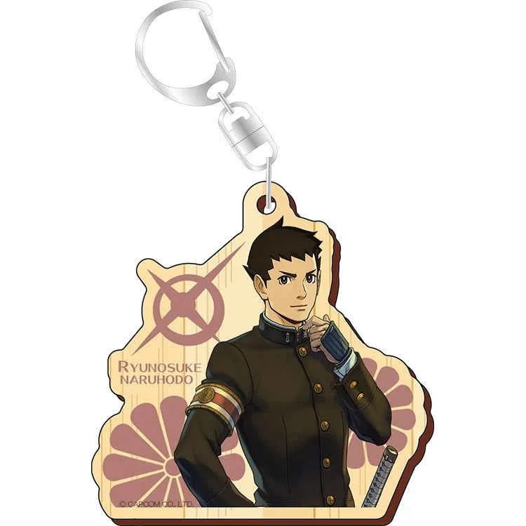 Anime The Great Ace Attorney Chronicles Figure Superstar HD Figurel Q Edition Acrylic  keychain Gift About 6cm