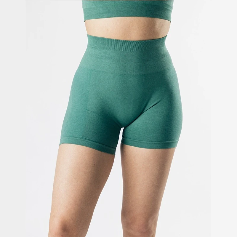 

Sports Fitness Yoga Three Leg High Stretch Peach Hip Tight Shorts Three Leg Shorts High Waist Hip Lifting Leggings for Women