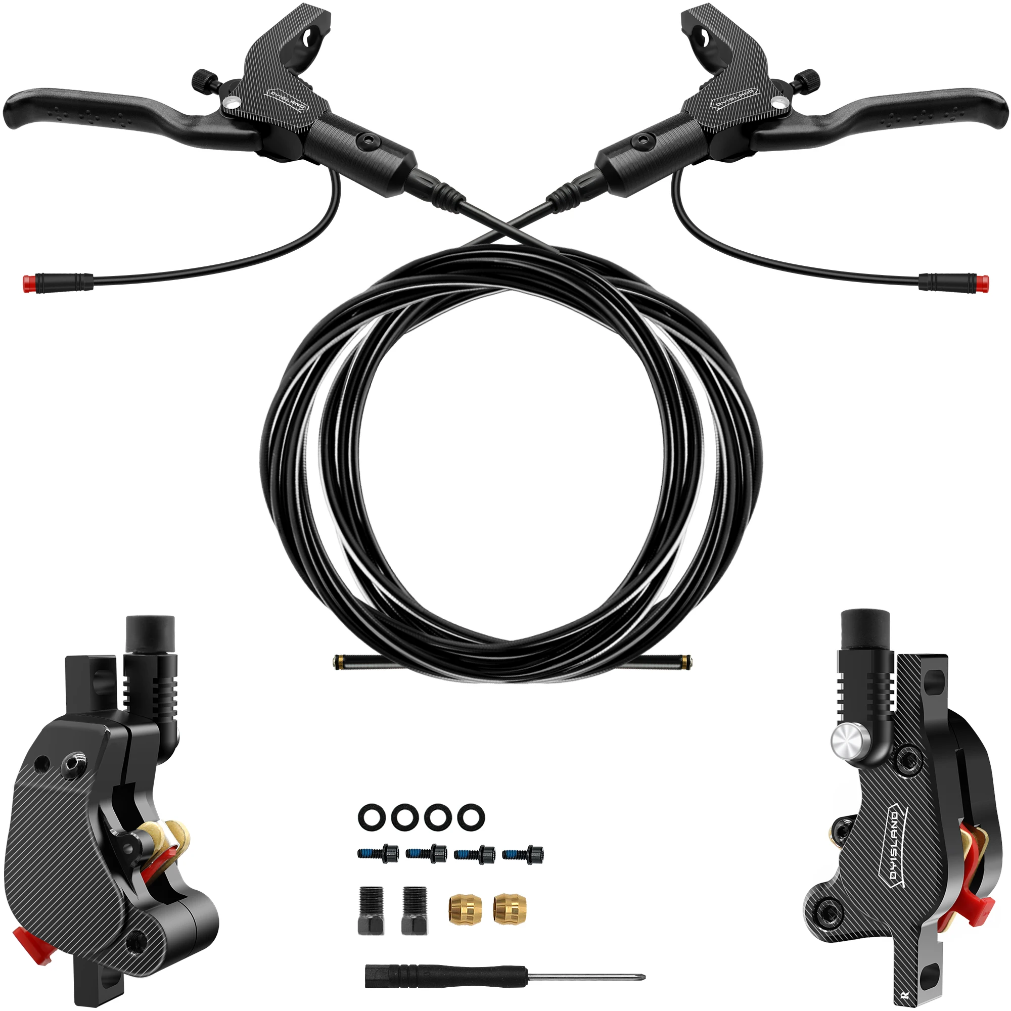 DYISLAND LD210 Elektroroller Hydraulische Scheibenbremse 2-PIN Stromabschaltung E-Scooter Bremse für Kukirin KUGOO Dualtron Kaabo Mantis – Detail 21