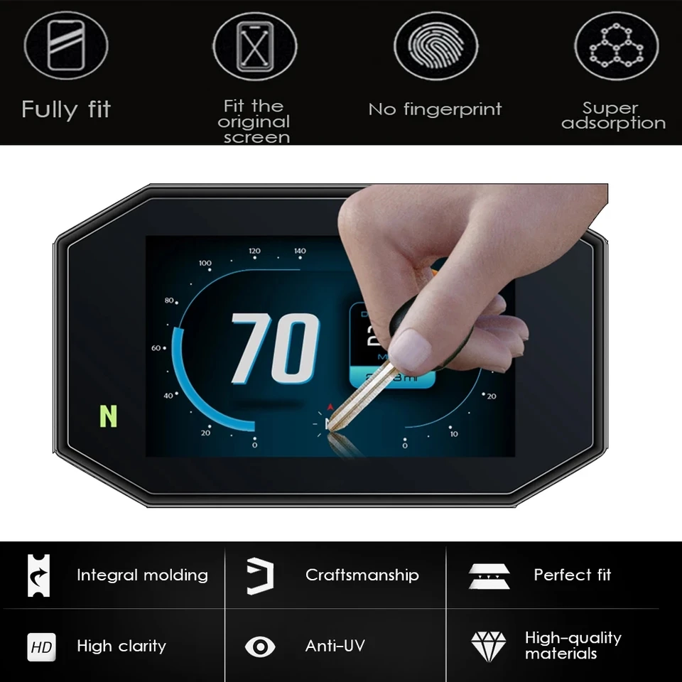2025- Para 990 RC R Motorcycle Película de Instrumento TPU Protector de Pantalla 990RCR Display Protectores de Tablero TFT Películas Protectoras Accesorios 3