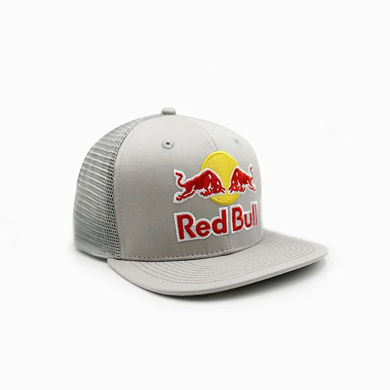 التطريز الأحمر الثور شقة حافة قبعة بيسبول قبعة سائق الشاحنة الرجال النساء أربعة الموسم في الهواء الطلق في الهواء الطلق عادية الرياضة قناع واقية من الشمس قبعة