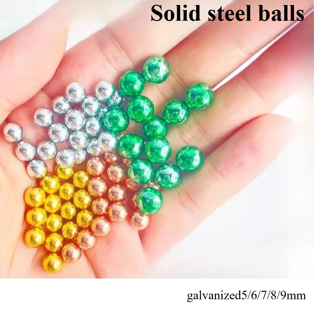 

Color galvanized solid steel ball stainless steel precision steel ball 5/6/7/8/9mm precision bearing wear resistance