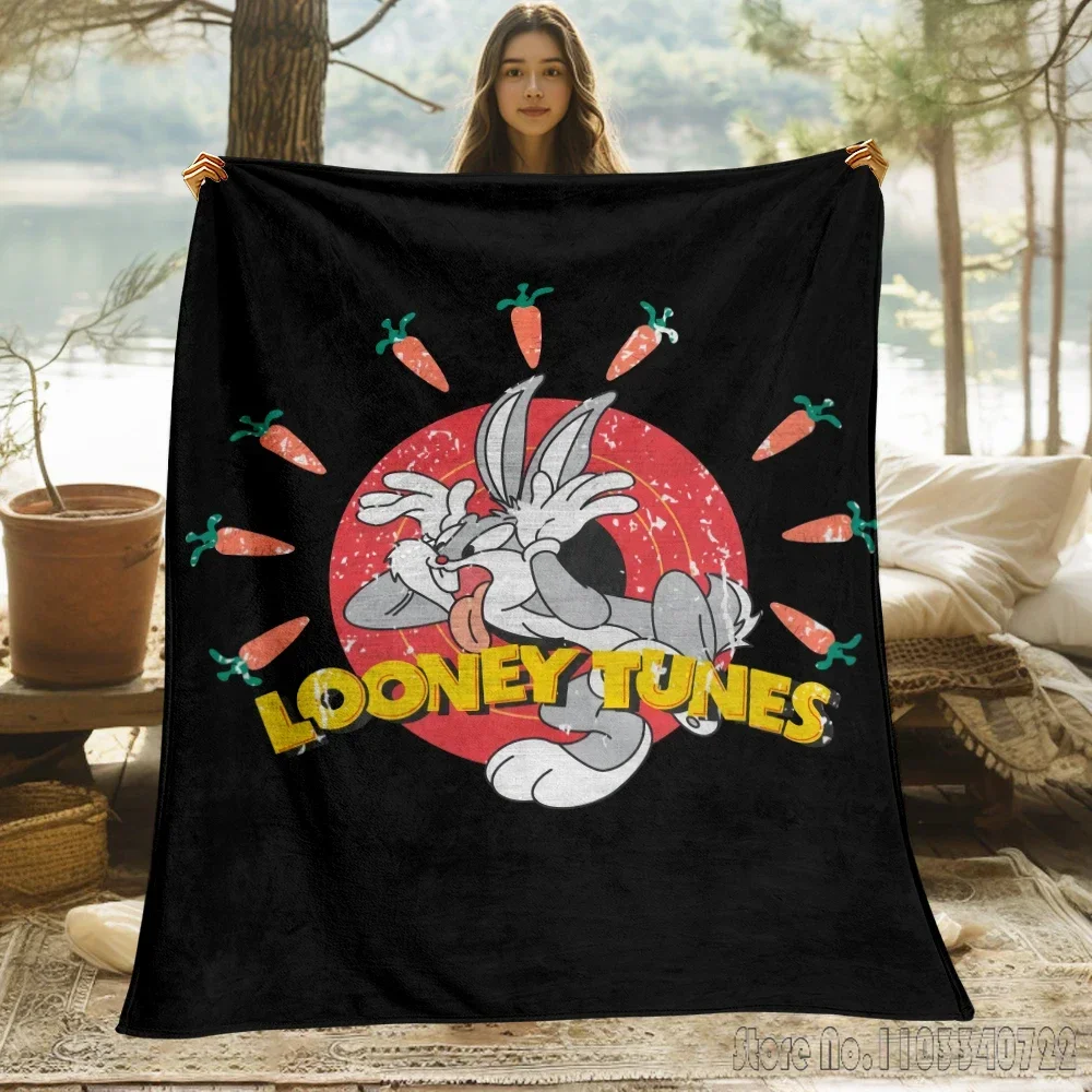 Bugs Bunny Cute blanket to keep warm birthday gift to keep warm blanket super cute thin blanket Portable Anti-Pilling Picnic