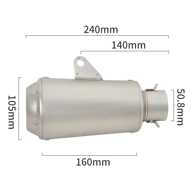 For Husqvarna SVARTPILEN VITPILEN 401 125 250 2020 - 2023 Motorcycle Exhaust Escape Systems Modified Muffler With Mid Link Pipe