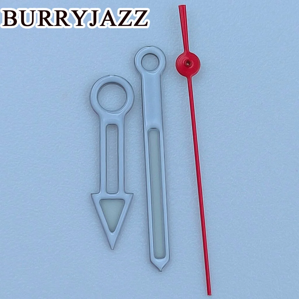 

BURRYJAZZ NH35 NH36 NH38 7S26 7S36 4R35 4R36 Watch Hands White Red Hands Green Luminous