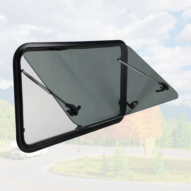 1000X600mm 4R70 Motorhome Window With Flexible Support Bar Rv Window Tempered Glass Caravan Window