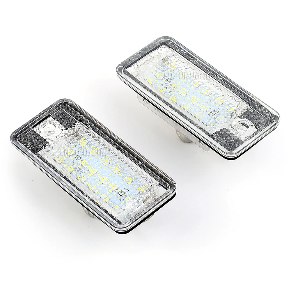 LED Number Plate Light For Audi A3 8P A4 B6 B7 S4 RS4 A6 RS6 S6 C6 S5 Cabrio Q7 A8 S8 RS4 Avant Error Free License Plate Lamp
