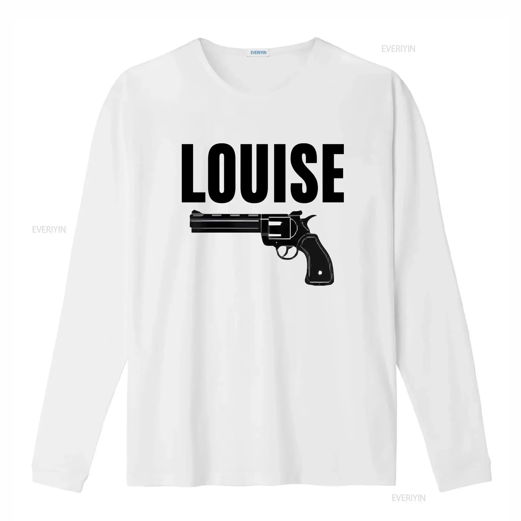 Minimalist Line Art Revolver Pistol Cool Streetwear Print Casual T Shirt vintage Washed fashion Versatile Stretched Unisex