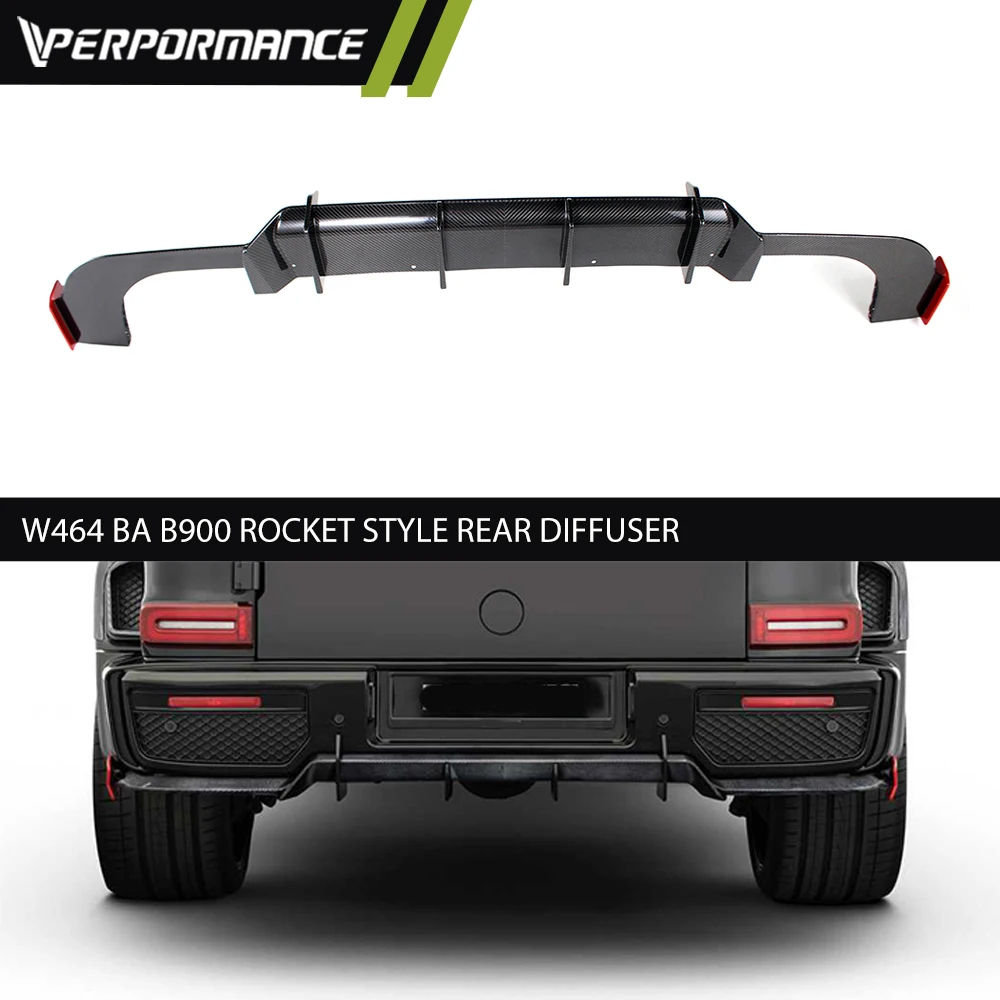 

G CLASS 2019y+ W464 BA B900 Rocket Style Rear Diffuser Dry Carbon Fiber High Quality Back Spoiler Tail Diffuser Rear Lip