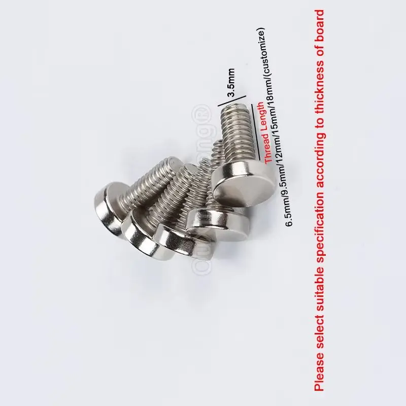 50PCS Desktop Sign Standoffs Table Signage Holder for Glass Posters Acrylic Picture Frame Advertising Screw Brackets GF1348