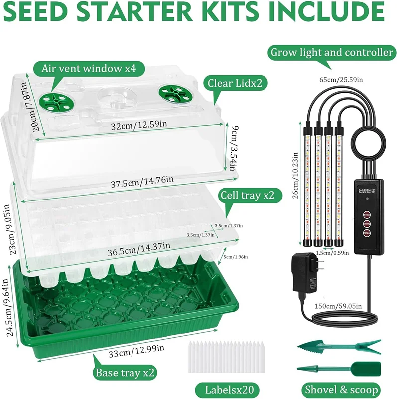 2 Zestawy 40-Komórkowych Zesta – Humidity Dome Kit recenzja i cena