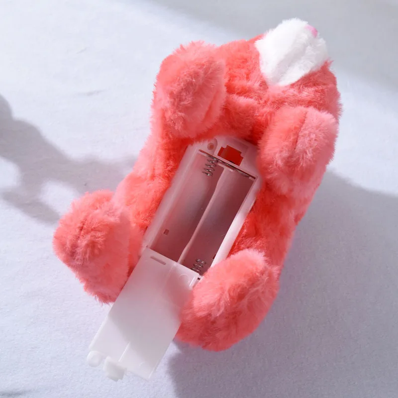 ของเล่นเด็ก กระต่ายตุ๊กตาไฟฟ้า น่ารัก เลียนแบบสัตว์เลี้ยง เดินได้/เห่าได้ กระดิกหู การ์ตูนกระต่าย ของเล่นเด็กหัดคลาน ตลกๆ