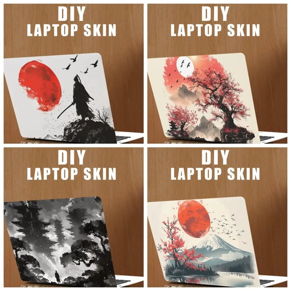 

Universal 15 16 17 Inch Laptop Sticker Skins A+C Side Scratch-proof DIY Protective Film PVC Japanese Style
