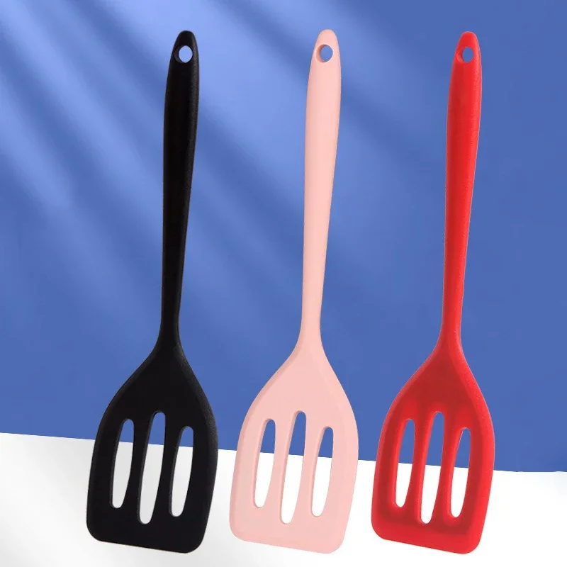 1PC Small Silicone Spatula for Household Cooking Stir Frying Kitchen Steak Spatula Pancake Spatula Kitchen Tools