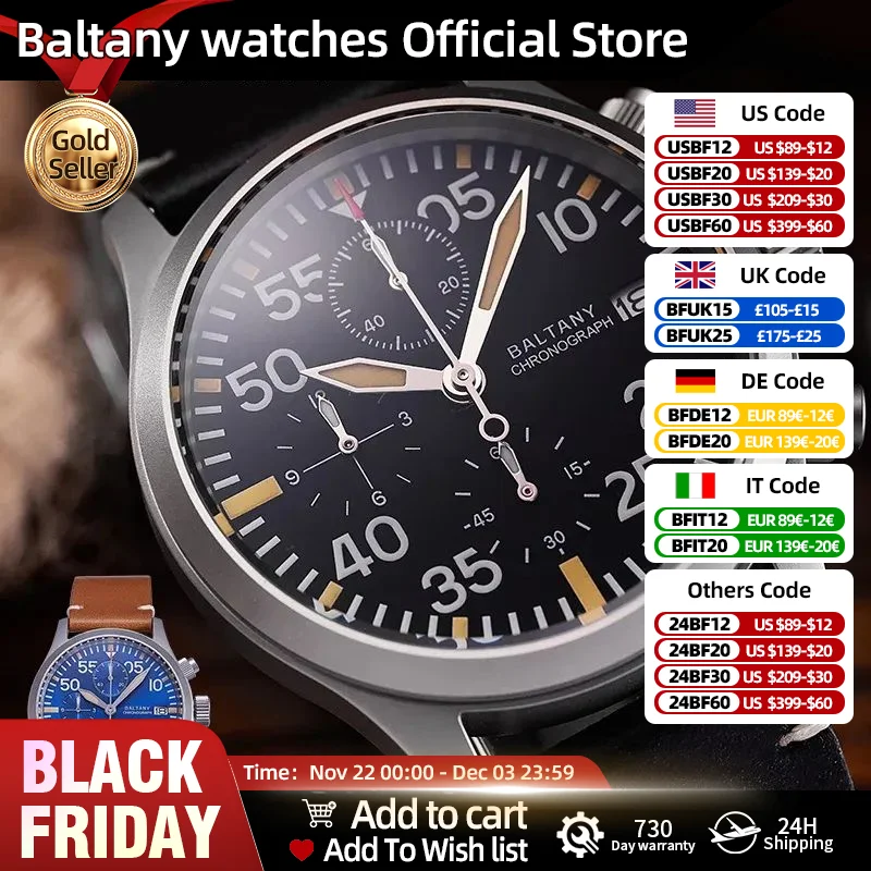 Luxury Quartz Chronograph Reloj De Hombre Elegante VK67 Waterproof 10Bar Calendar Window Vintage 39MM Military Wristwatches