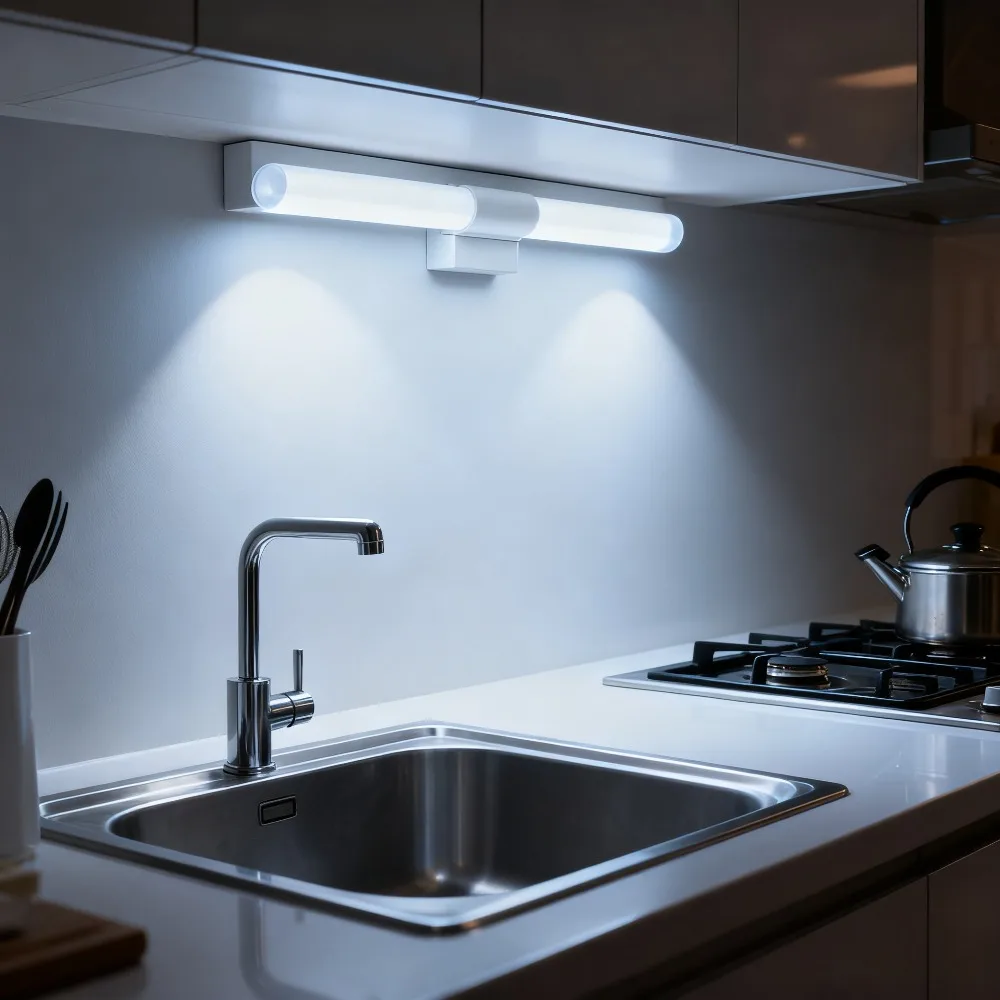 ไฟติดผนัง JOYINLED 1/2 ชิ้น รุ่นโมเดิร์น สีเงิน 22 วัตต์ 55 ซม. กันน้ำ แสงสีขาวโทนเย็น สำหรับห้องน้ำ ห้องทำงาน ข้างเตียง ระเบียง