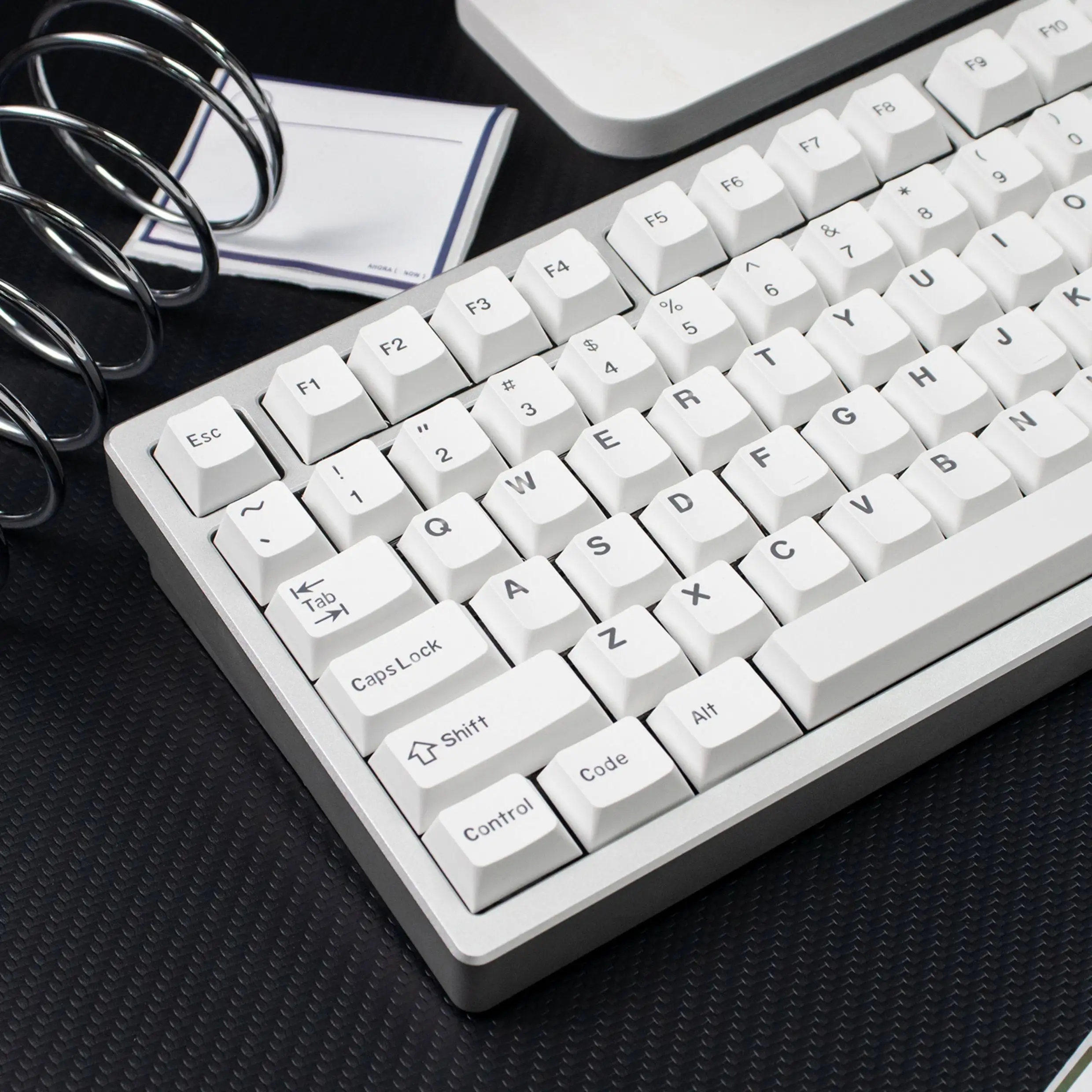 

Минималистичные белые колпачки для клавиш, 155 клавиш, двойное литье, профиль Cherry, PBT-колпачки, колпачки с подсветкой и шрифтом, для механических клавиатур MX.