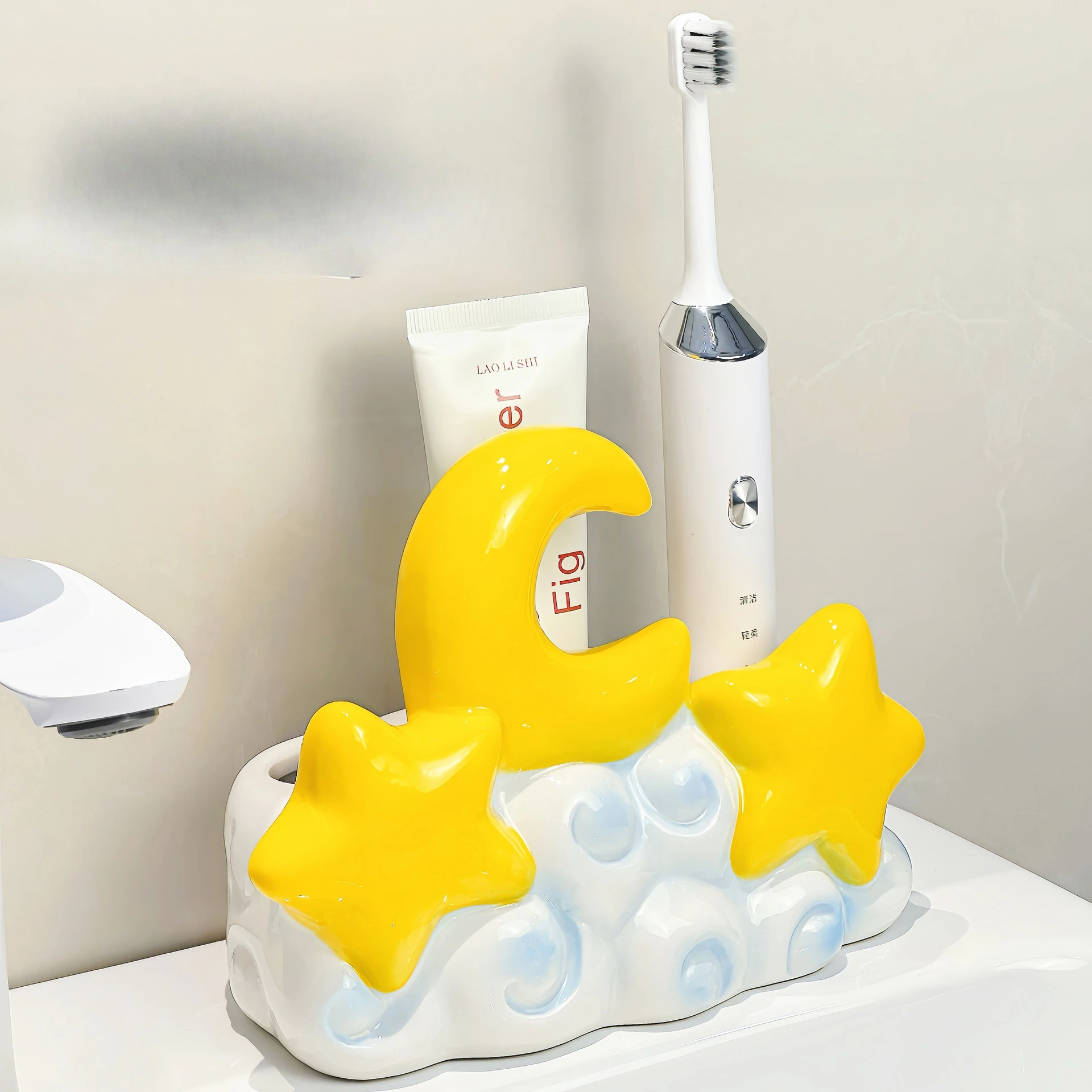 

Creative Electric Toothbrush Holder Ceramic Teeth Storage Holder Toothbrush Toothpaste Storage Holder