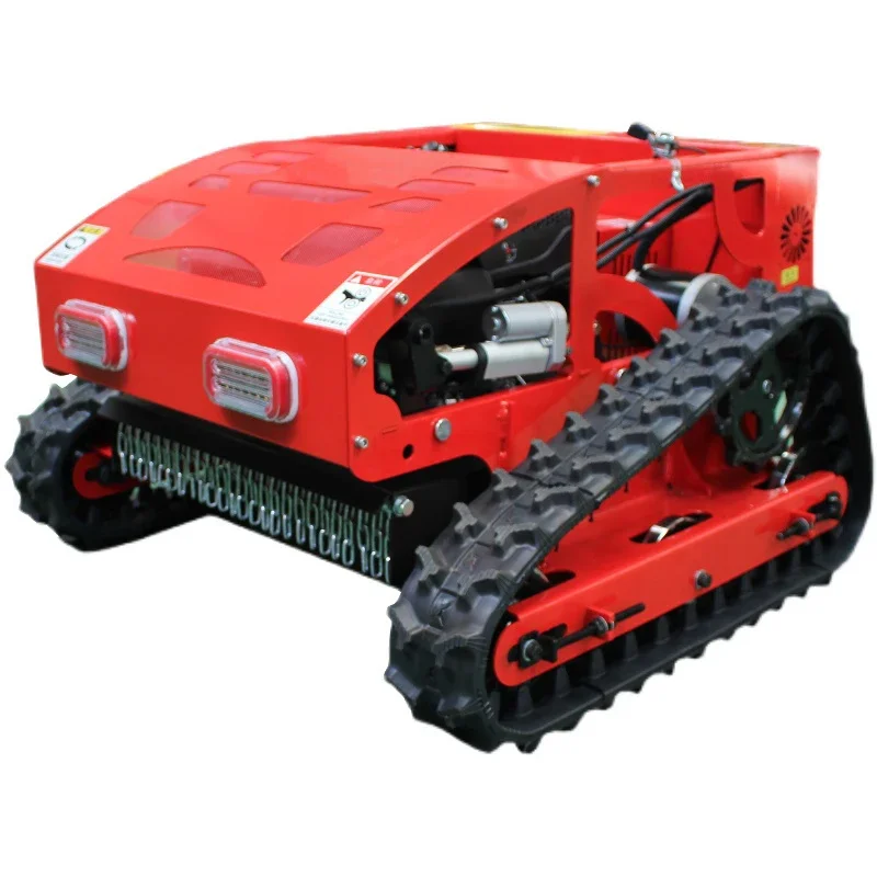 

Crawler Lawn Mower 550mm Grass Cutting Machine Gasoline Mower with Remote Control for Garden Lawns Green Belts Orchards