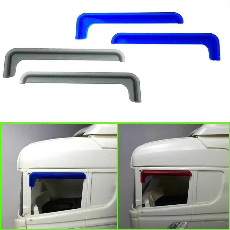 

Acrylic Cab Side Window Weather Shield for 1/14 Tamiya RC Truck Trailer Tipper Scania R620 56323 R730 R470 DIY Upgrade Parts