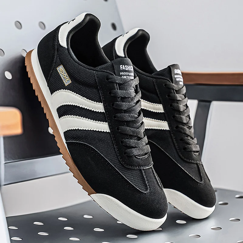 Zapatillas Casuales para Hombre Estilo Forrest Gump, Combinación de Colores Clásica, Transpirables, Suaves y Cómodas, con Suela de Goma Antideslizante y Duradera, Versátiles y Fáciles de Combinar con Cualquier Atuendo, Logrando un Look Diario a la Moda sin Esfuerzo